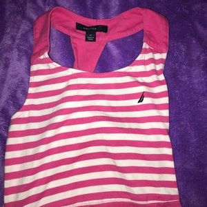 Pink and White Striped Nautica Sundress